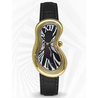 Melting Watch Gold Black