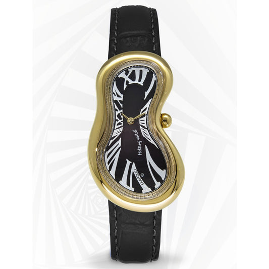 Melting Watch Gold Black