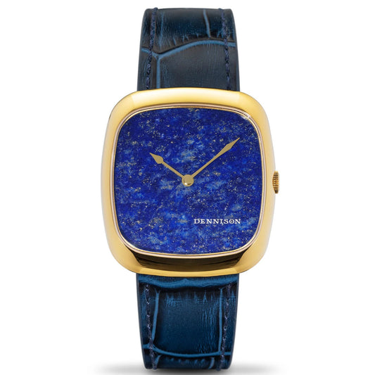 Natural Stone Lapis Lazuli in Gold