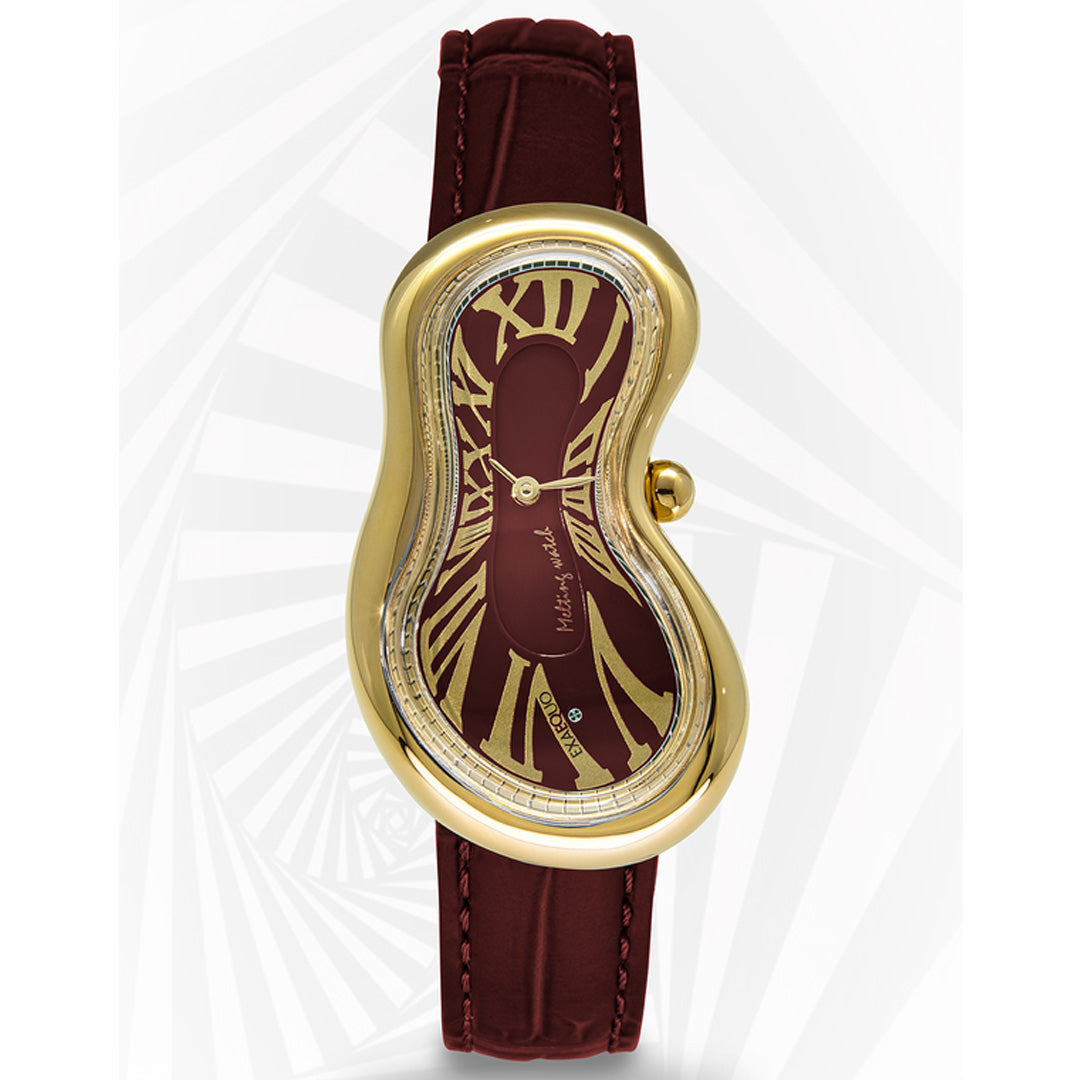 Melting Watch PVDYG SS 316L Italian Burgundy