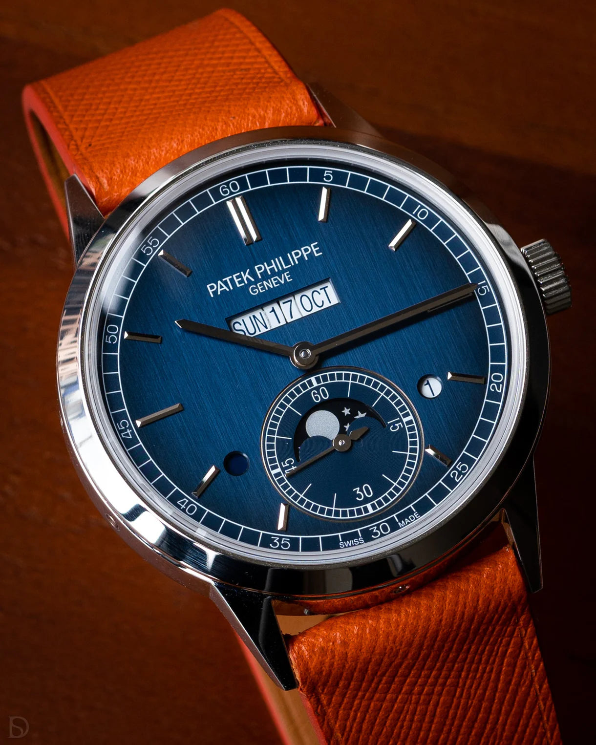 Orange Saffiano Signature Strap