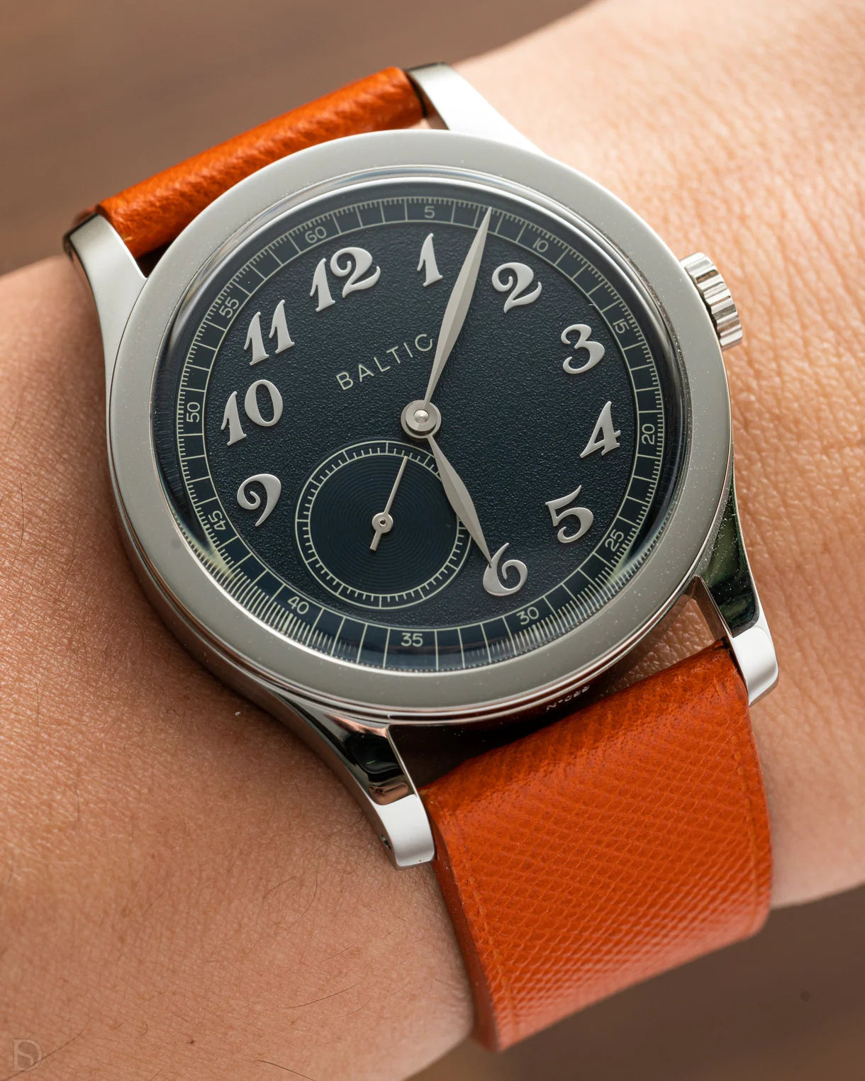 Orange Saffiano Signature Strap