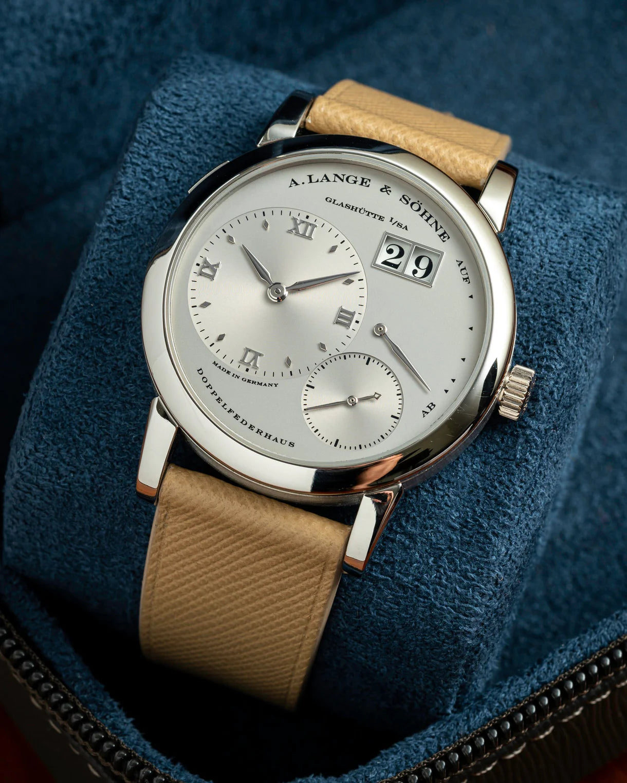 Cream Saffiano Signature Strap