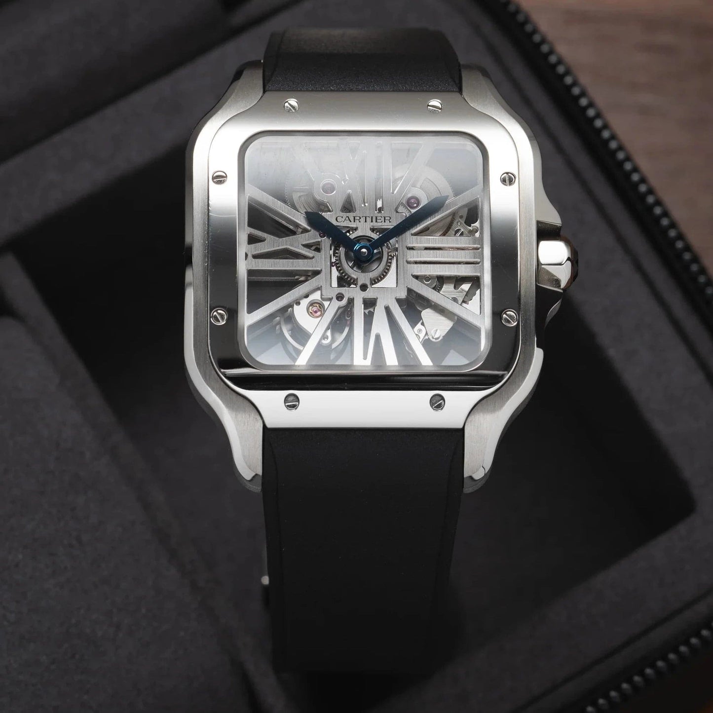 Rubber CTS Cartier Santos de Cartier Strap by  Delugs Straps |  Time Keeper.