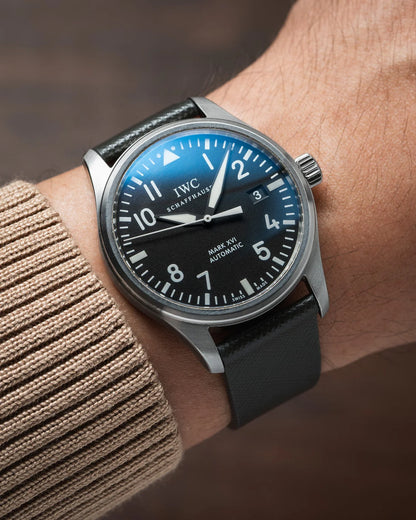 Grey Saffiano Signature Strap