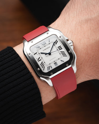 CTS Rubber Strap for Cartier Santos de Cartier - Medium