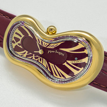 Melting Watch PVDYG SS 316L Italian Burgundy