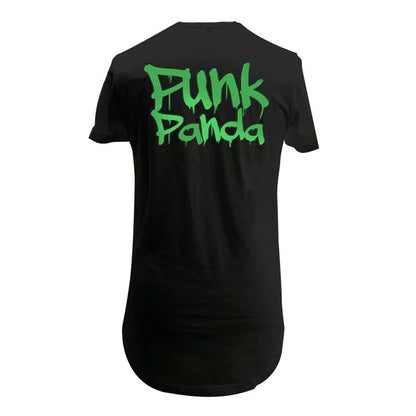 Punk Panda By Rocketbyz T-shirt Black