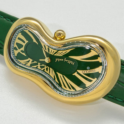 Melting Watch Gold Green