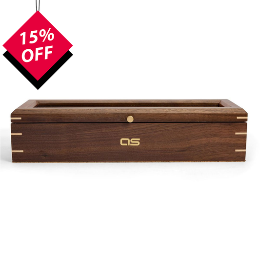 Analog Shift Wood 5 PC Watch Box - Walnut