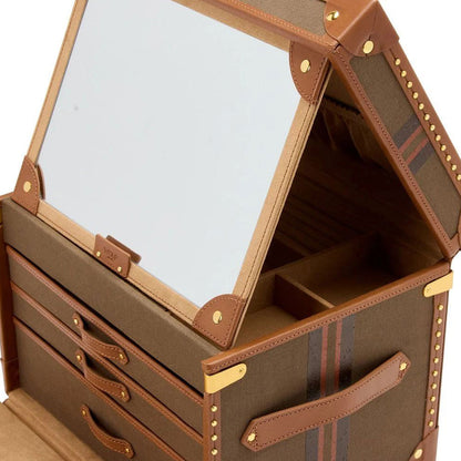 Ida Trunk Jewellery Box - Khaki
