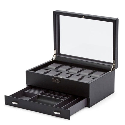 Classic 10 Piece Watch Box with Drawer