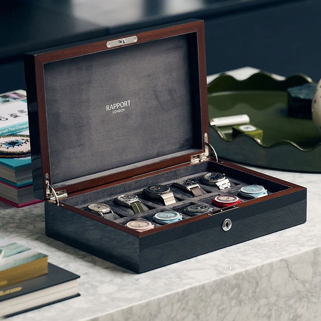 Carbon Fibre 10 Watch Box