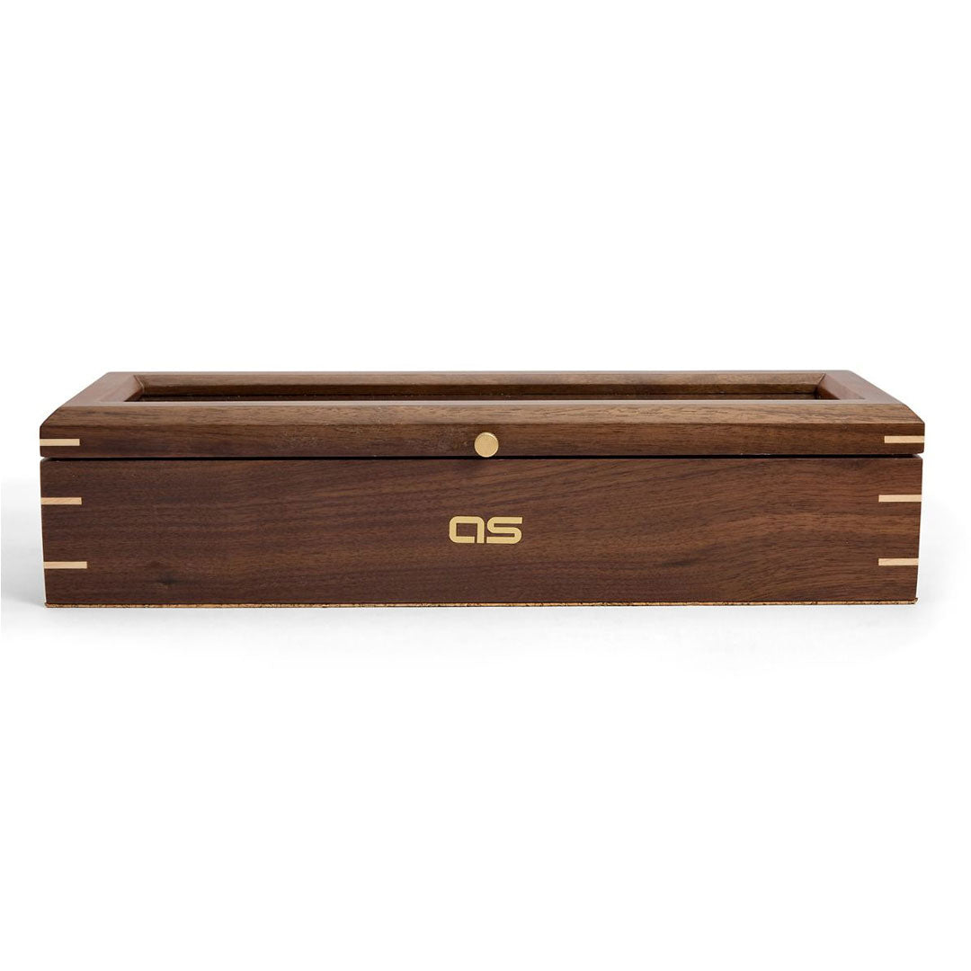 Analog Shift Wood 5 PC Watch Box - Walnut