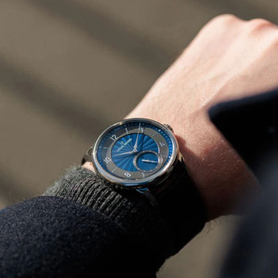 Petite Seconde Guilloché Anthracite Blue