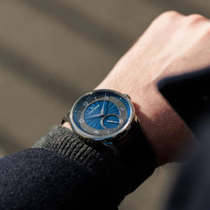Petite Seconde Guilloché Anthracite Blue