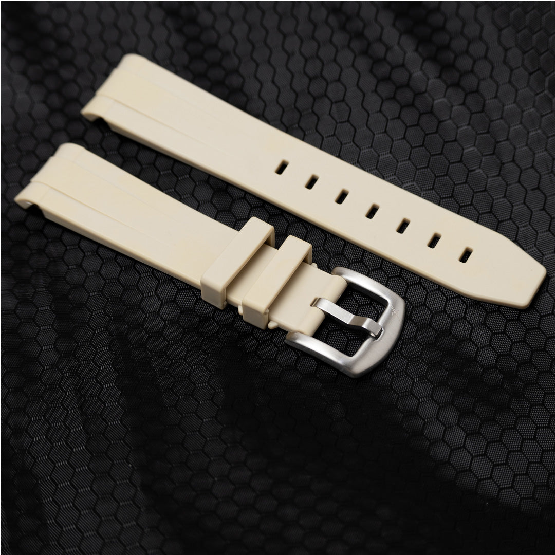 20mm - Curved Rubber Strap