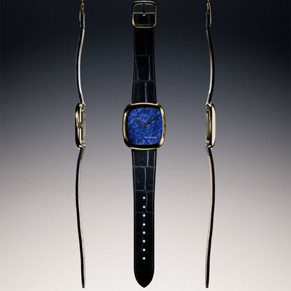 Natural Stone Lapis Lazuli in Gold
