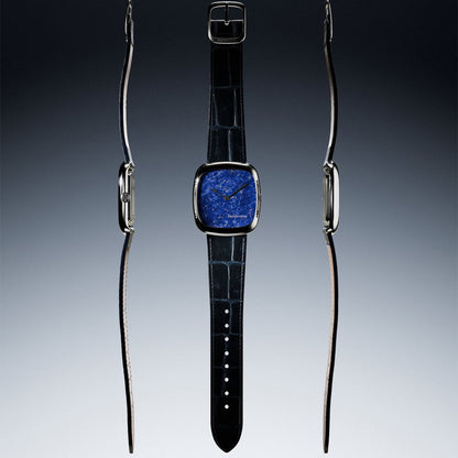 Natural Stone Lapis Lazuli in Steel