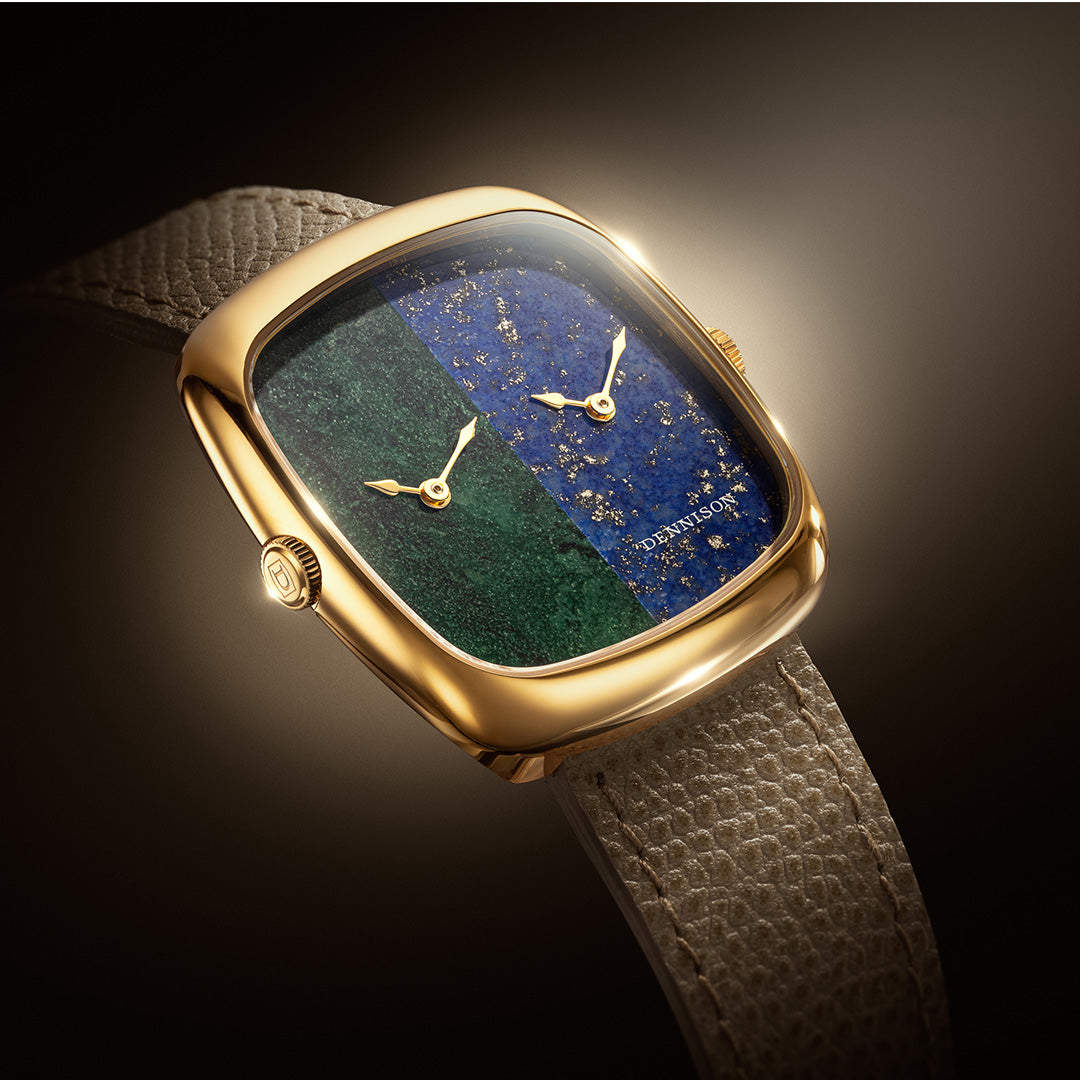 ALD Dual Time - Bloodstone–Lapis In Gold