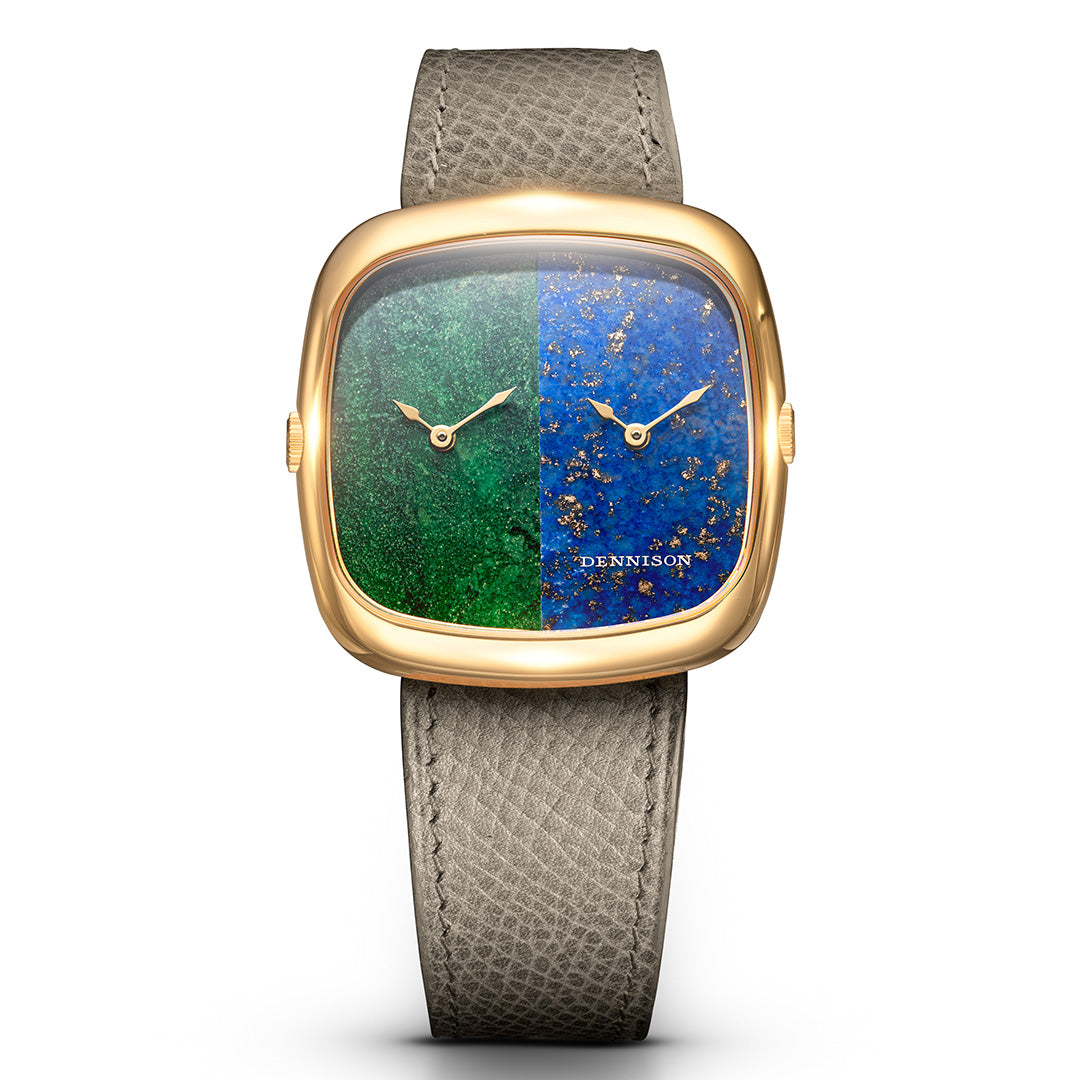 ALD Dual Time - Bloodstone–Lapis In Gold