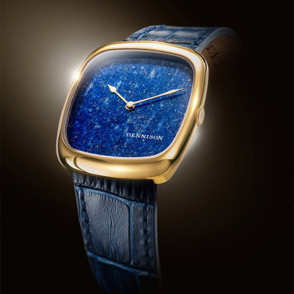 Natural Stone Lapis Lazuli in Gold