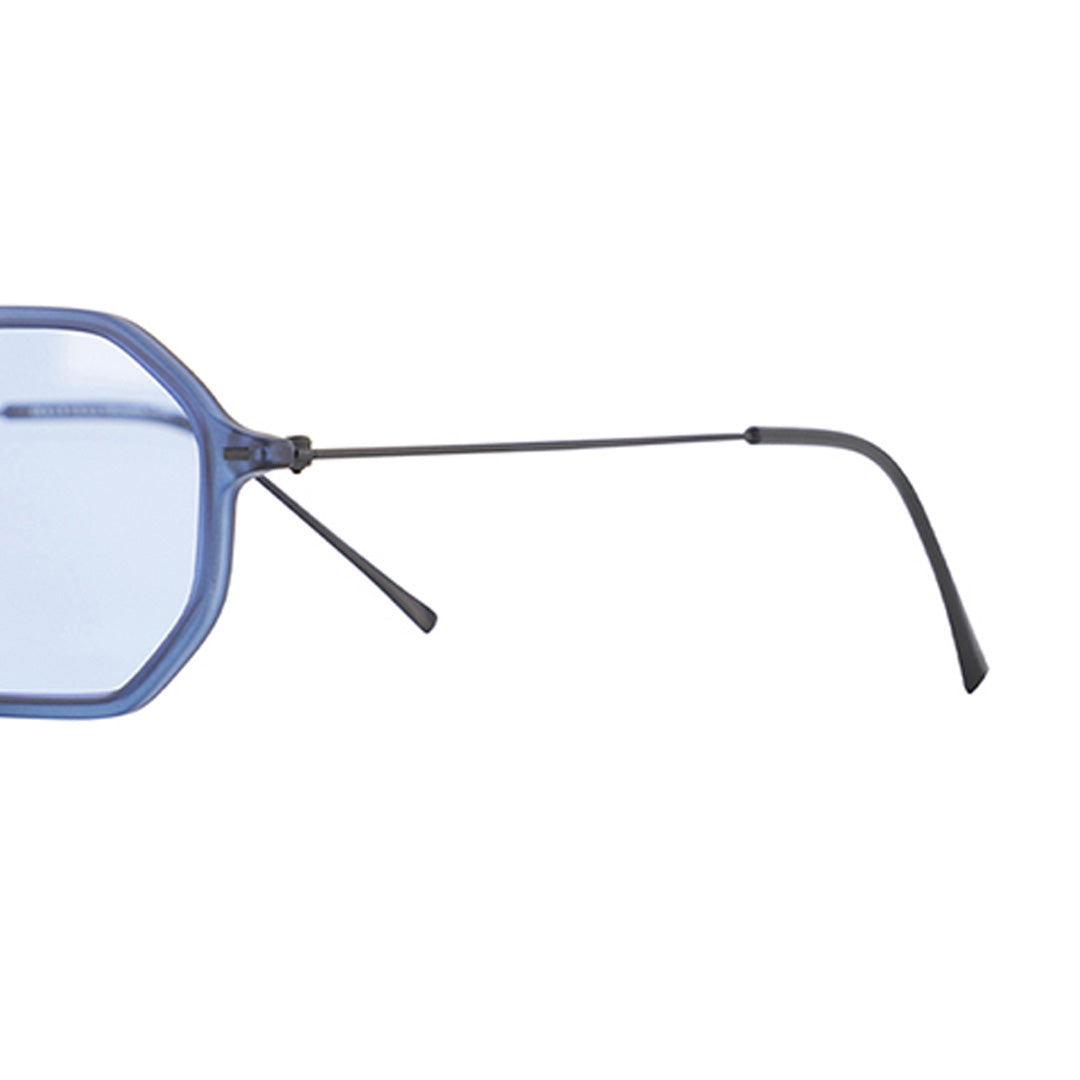 Matte Blue Navy Sunglasses-Octagonal