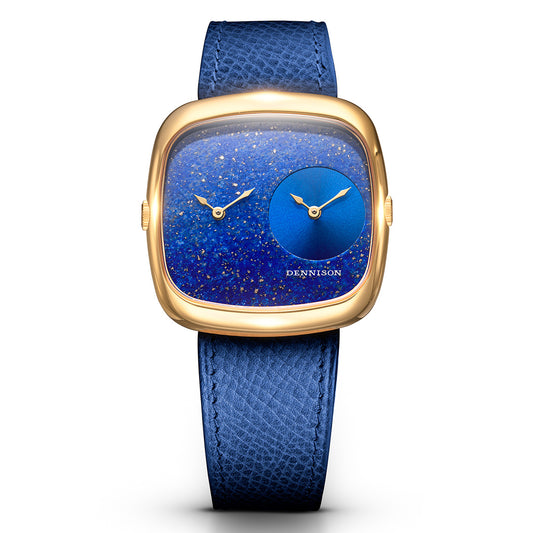 ALD Dual Time – Lapis Lazuli – Blue Sunray In Gold
