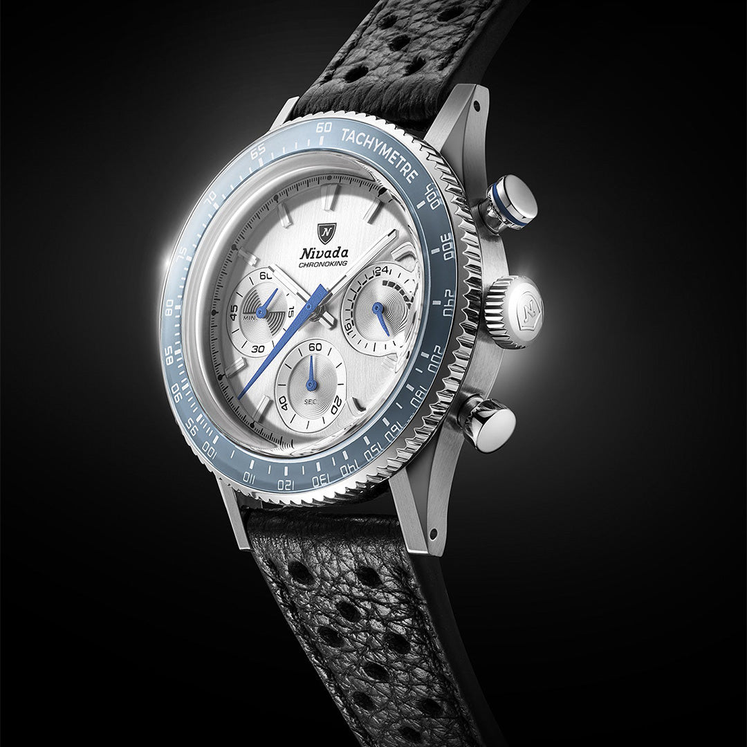 Chronoking Mecaquartz Racing Grey - Black Rubber Strap