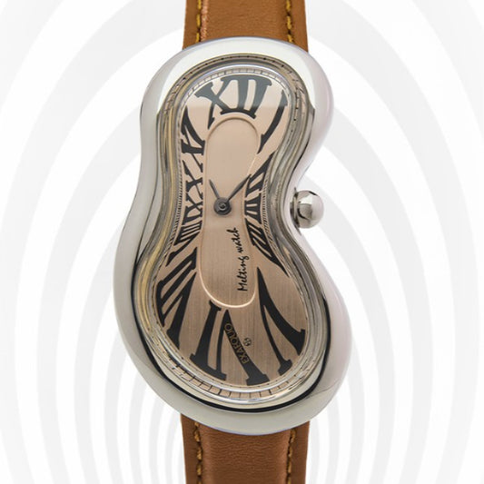 Melting Watch - Silver Rose Gold Dial