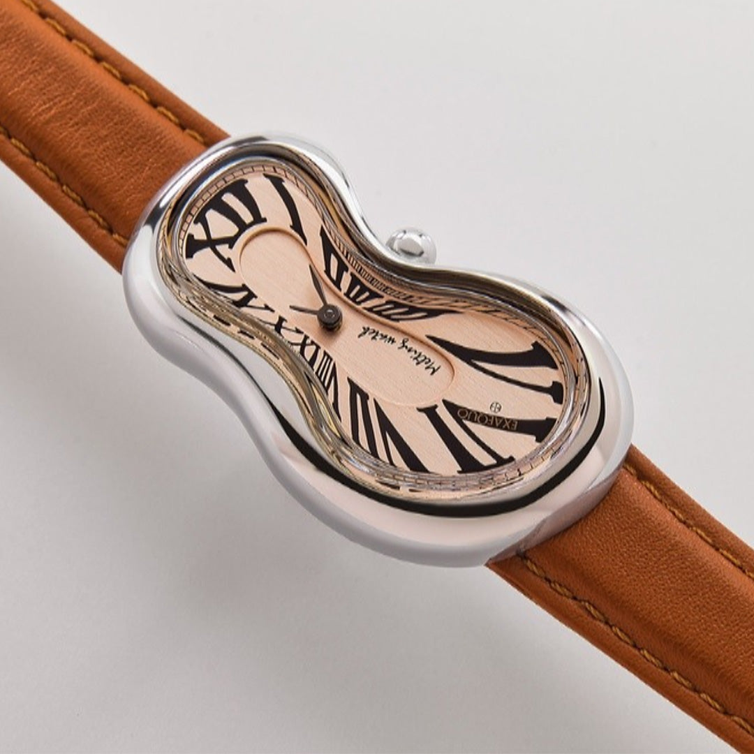 Melting Watch - Silver Rose Gold Dial
