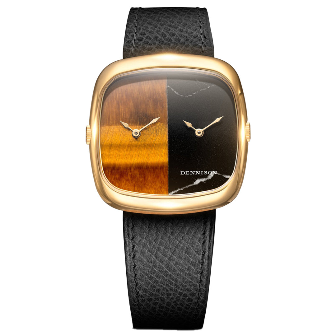 ALD Dual Time - عين النمر- ماربل بالذهب - ALD Dual Time - عين النمر بالذهب