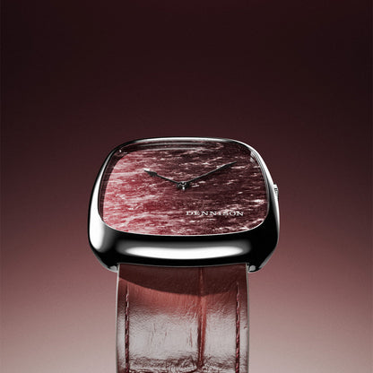 Natural Rubellite Stone In Steel