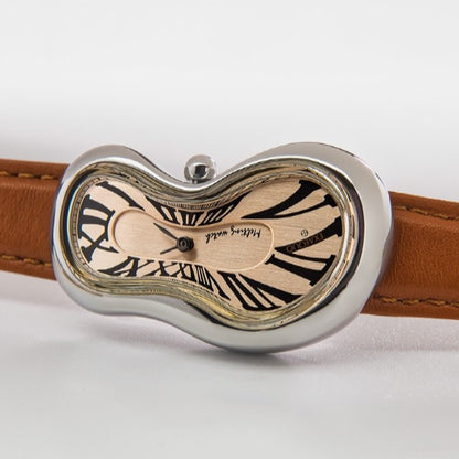 Melting Watch - Silver Rose Gold Dial