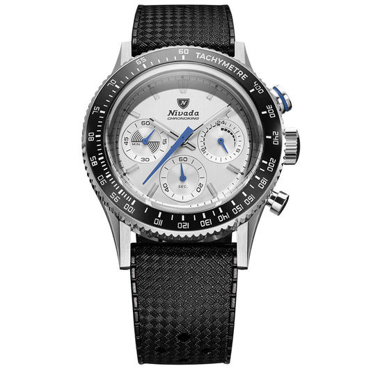 Chronoking Mecaquartz Racing Grey - Black Rubber Strap