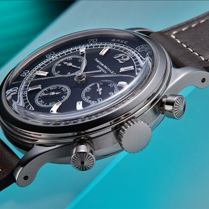 Vintage Chrono - Obsidian Black - Diamonds