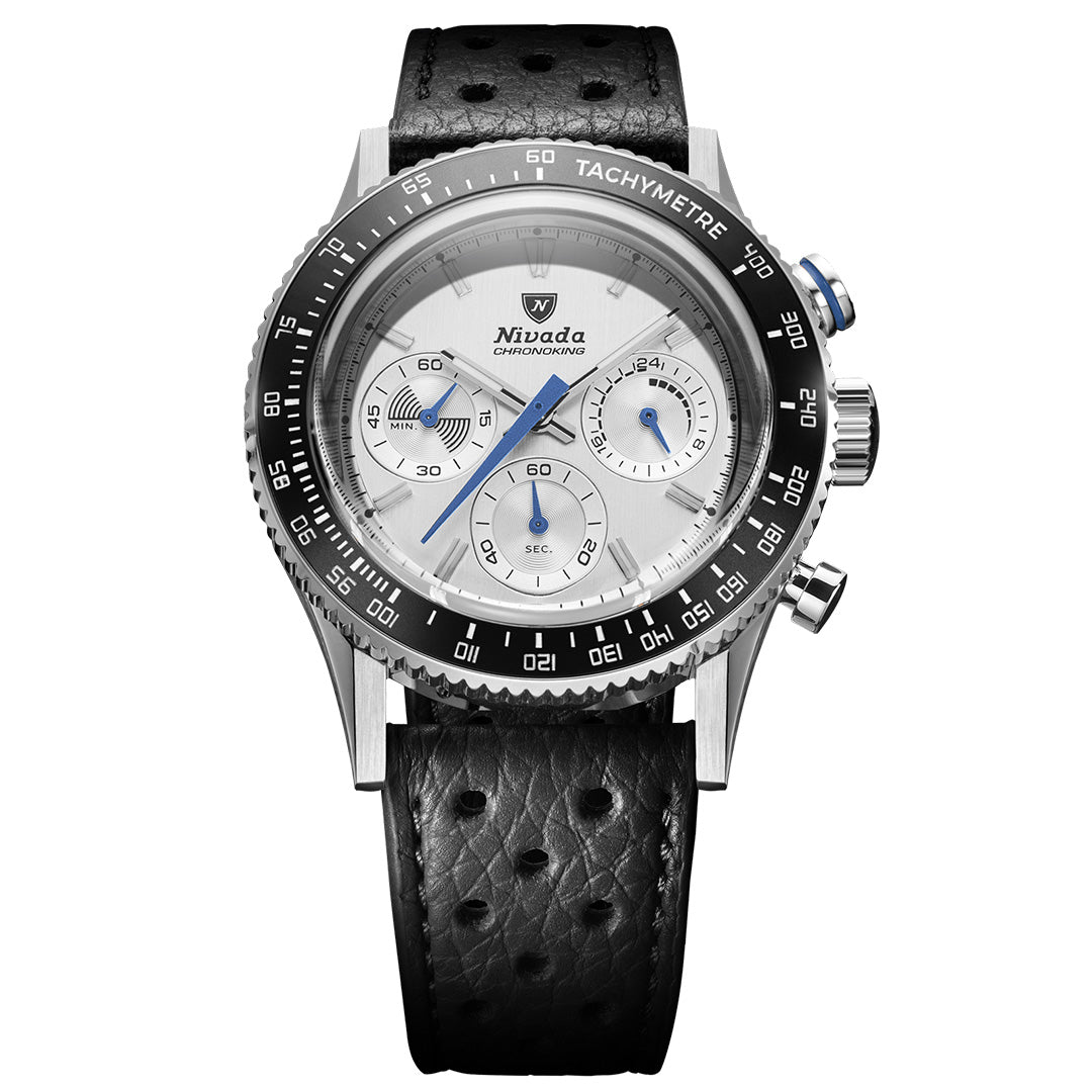 Chronoking Mecaquartz Racing Grey - Black Racing Strap