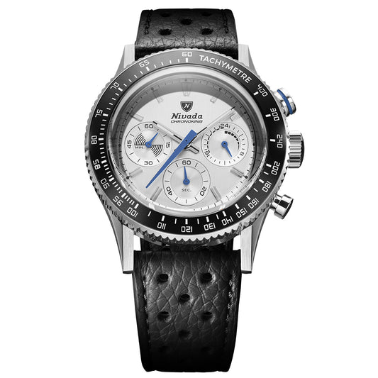 Chronoking Mecaquartz Racing Grey - Black Racing Strap