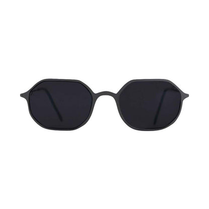 Matte Black Sunglasses - Octagonal