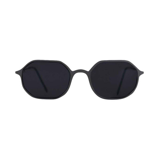 Matte Black Sunglasses - Octagonal