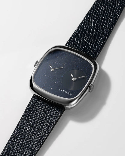 ALD Dual Time – Aventurine – Black Sunray In Steel