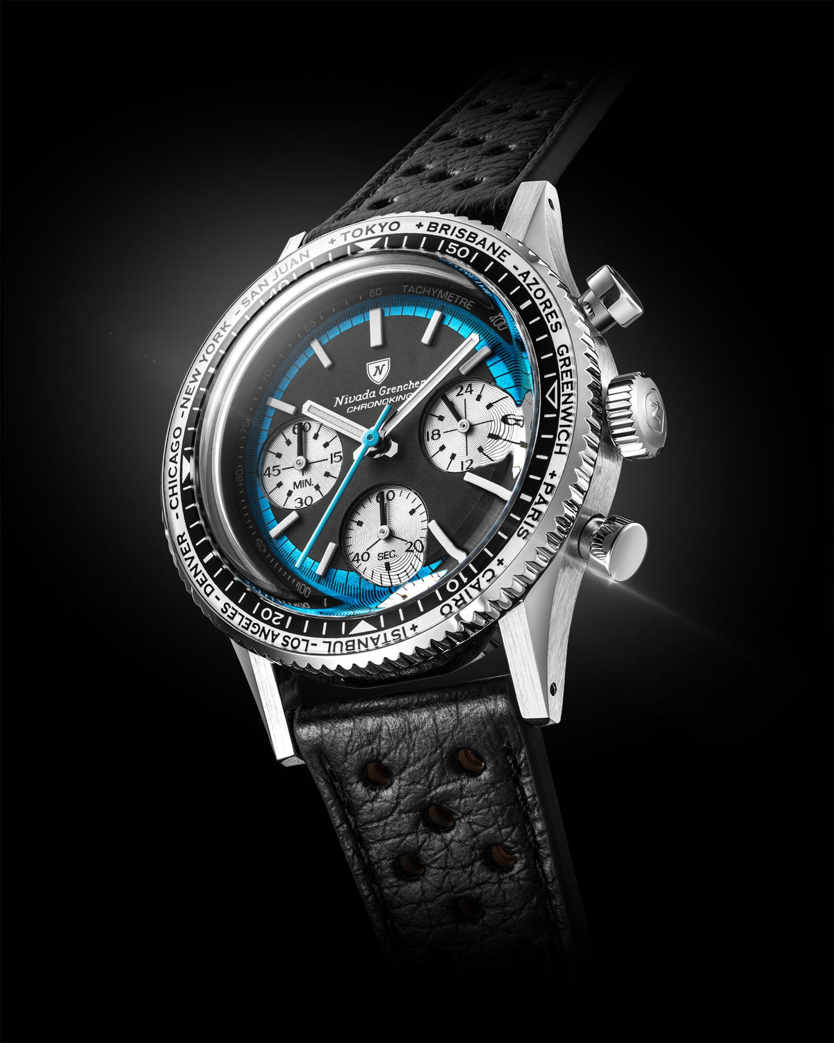 Chronoking Racing Blue - Interchangeable Bezel