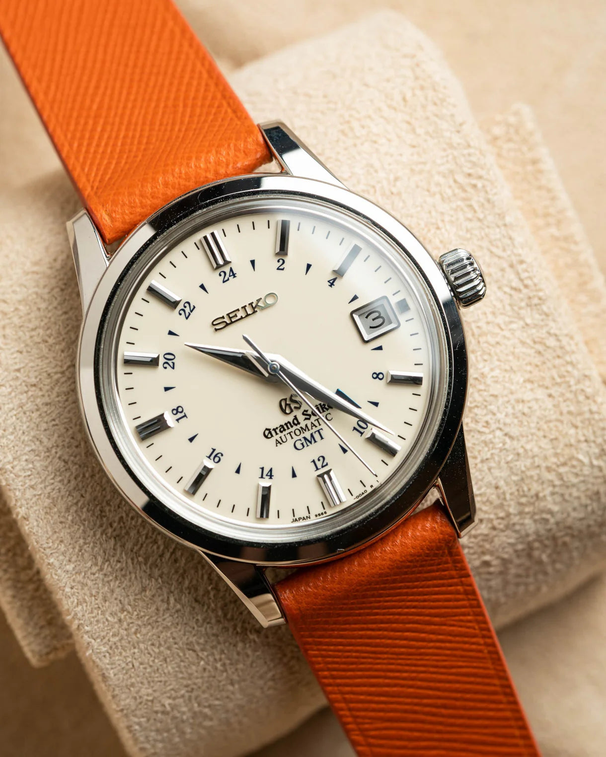 Orange Saffiano Signature Strap