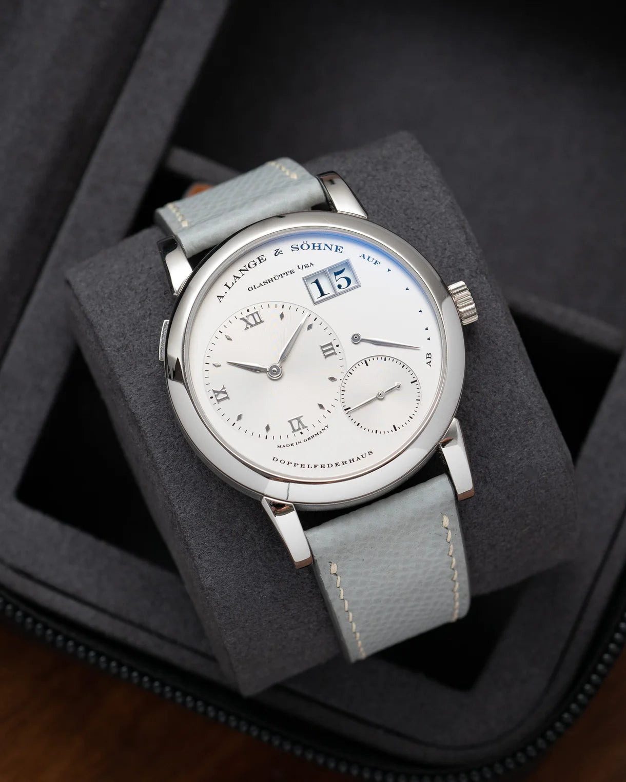 Light Grey Epsom Slim Strap
