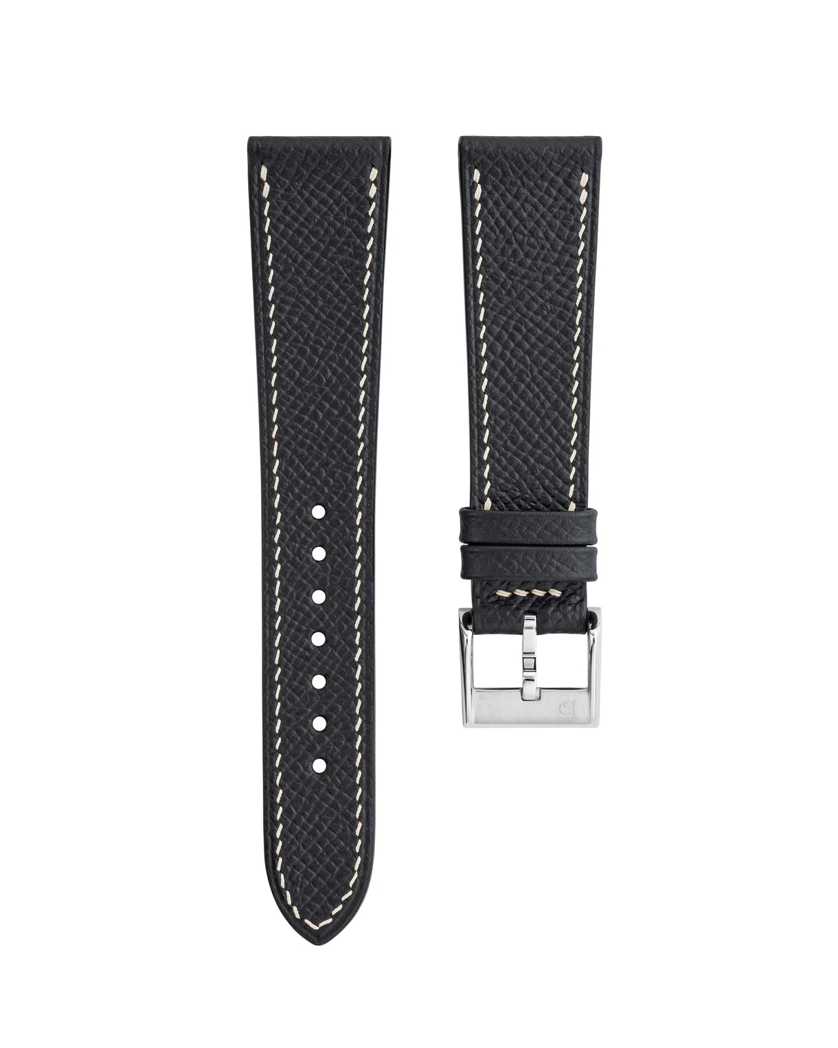 Black Epsom Slim Strap