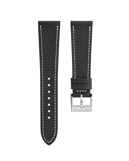 Black Epsom Slim Strap