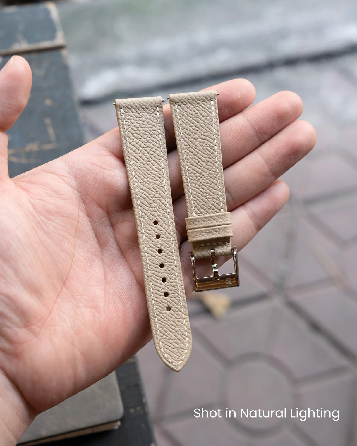 Cream Epsom Slim Strap