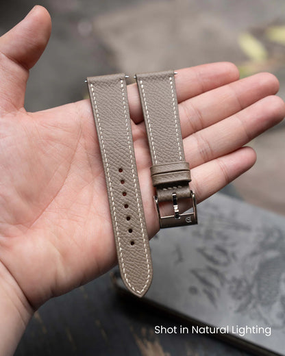 Taupe Epsom Slim Strap