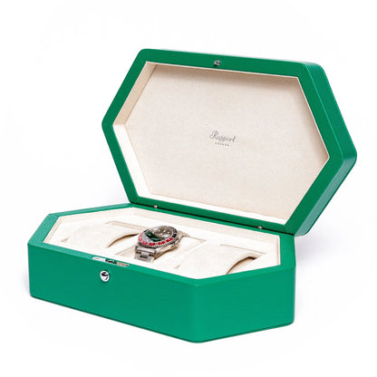 Portobello 3 Watch Box - Green