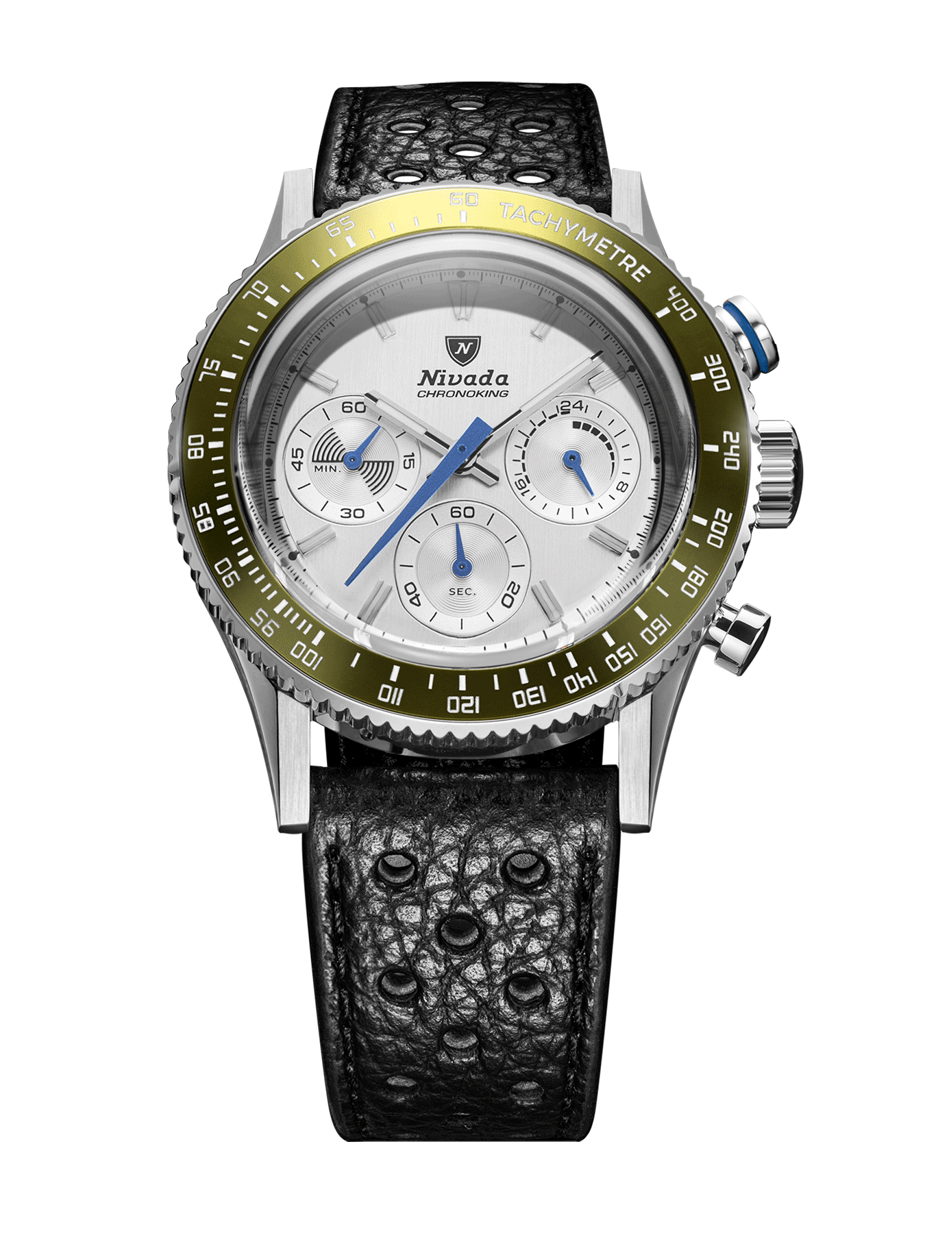 Chronoking Mecaquartz Racing Grey - Black Racing Strap